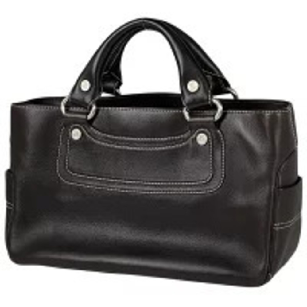 Celine Boogie Bag Blazon Tote Handbag Leather Brown